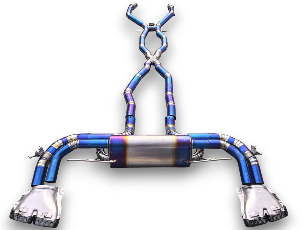 2020+ Mercedes GLE63 AMG Valved Sport Exhaust System | W167 - Titanium Exhaust / Chrome Tips - Exhausts
